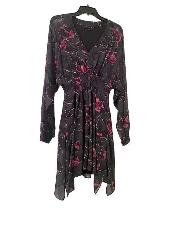 AllSaints Dresses & Skirts - AllSaints Nichola dress Black and Red Floral Dress NWOT